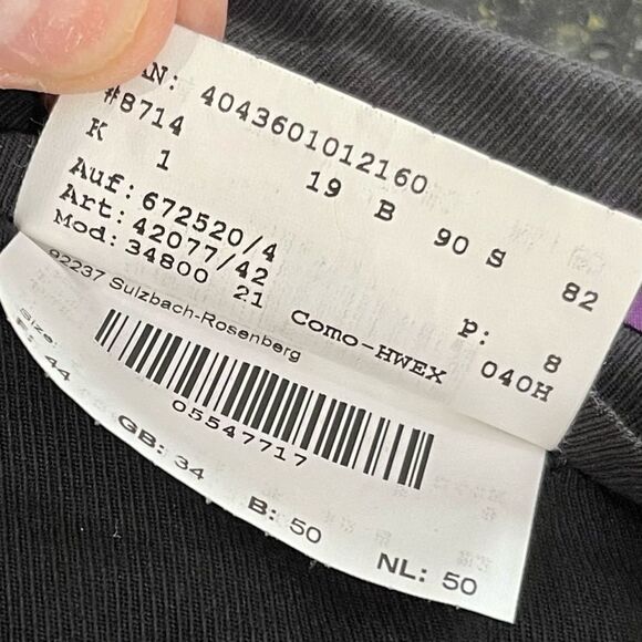 Hiltl COMO Navy Blue Glat front Dress Pants. Size 34. - Picture 8 of 9